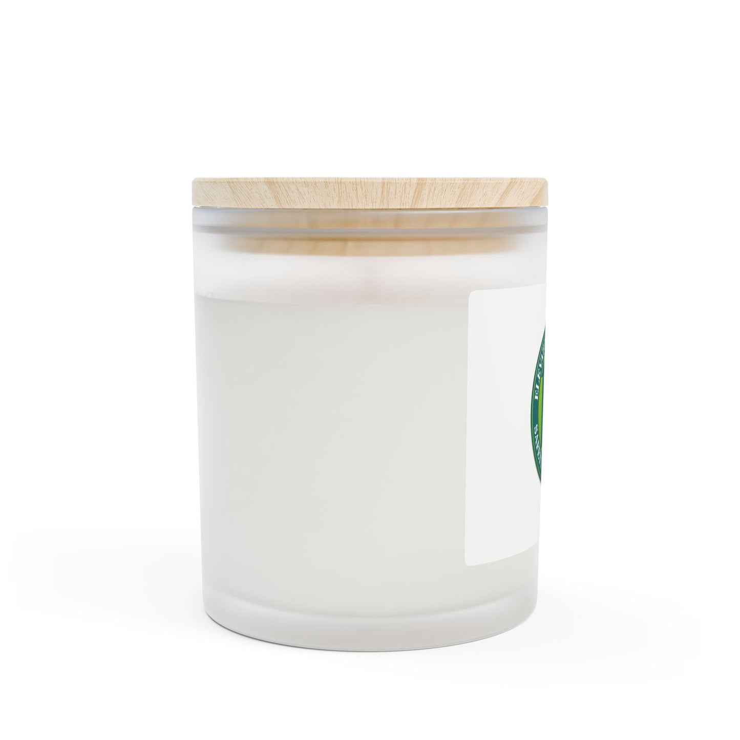 Frosted Glass Candle — Elevator & Escalator Safety Foundation Logo 11oz