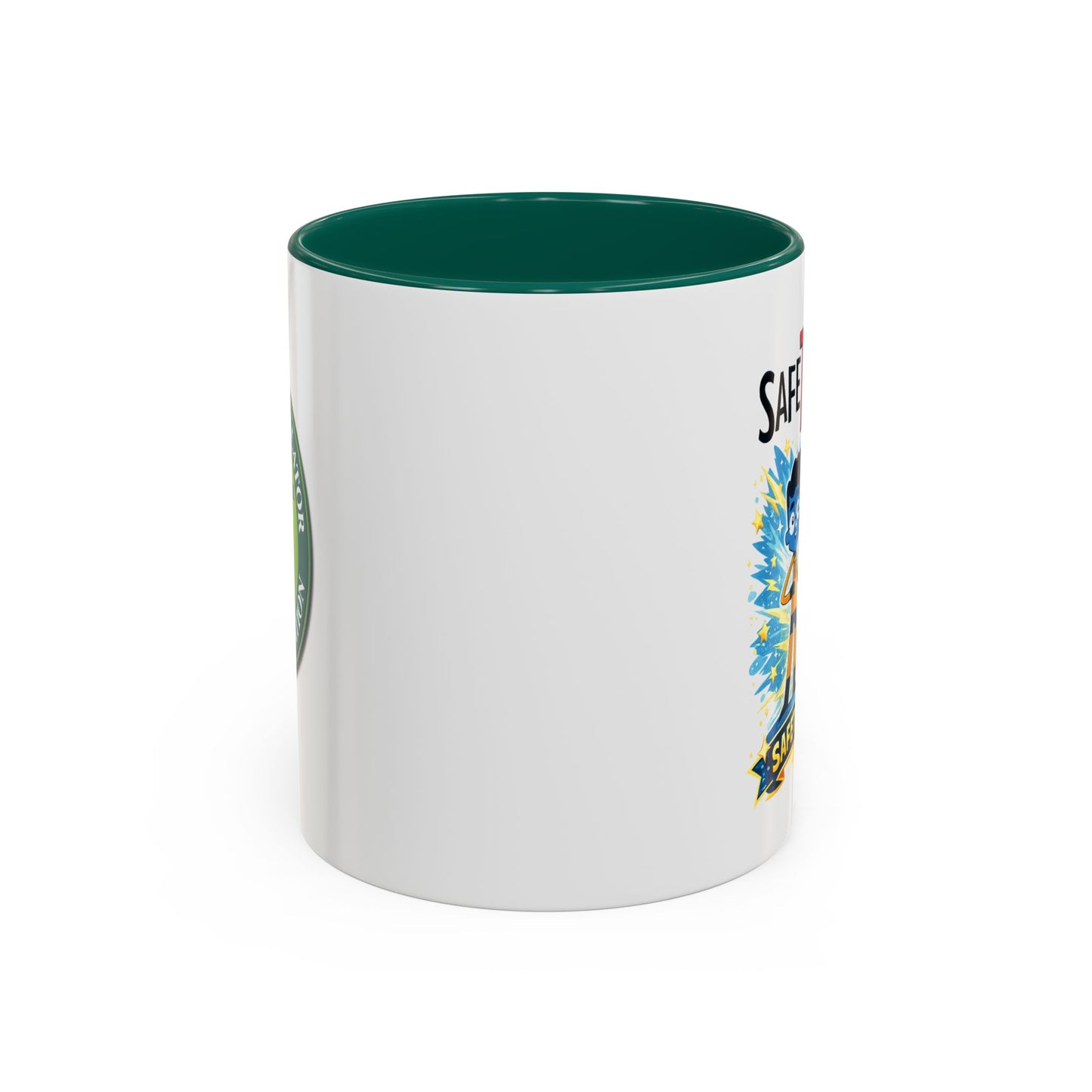 SafeTRiders Cartoon Mug — Colorful 11oz/15oz Ceramic Coffee Cup