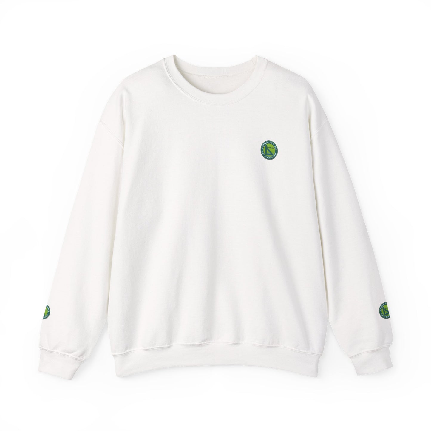 Crewneck Sweatshirt — "Safe Riders" Cartoon Bike Safety Design