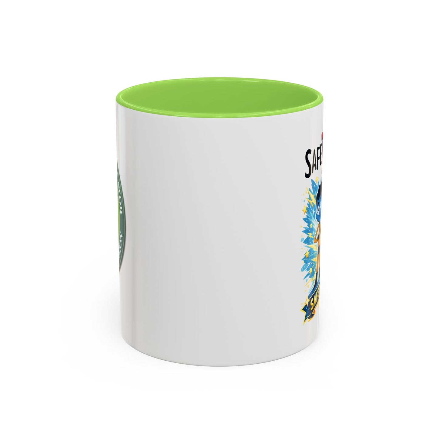 SafeTRiders Cartoon Mug — Colorful 11oz/15oz Ceramic Coffee Cup