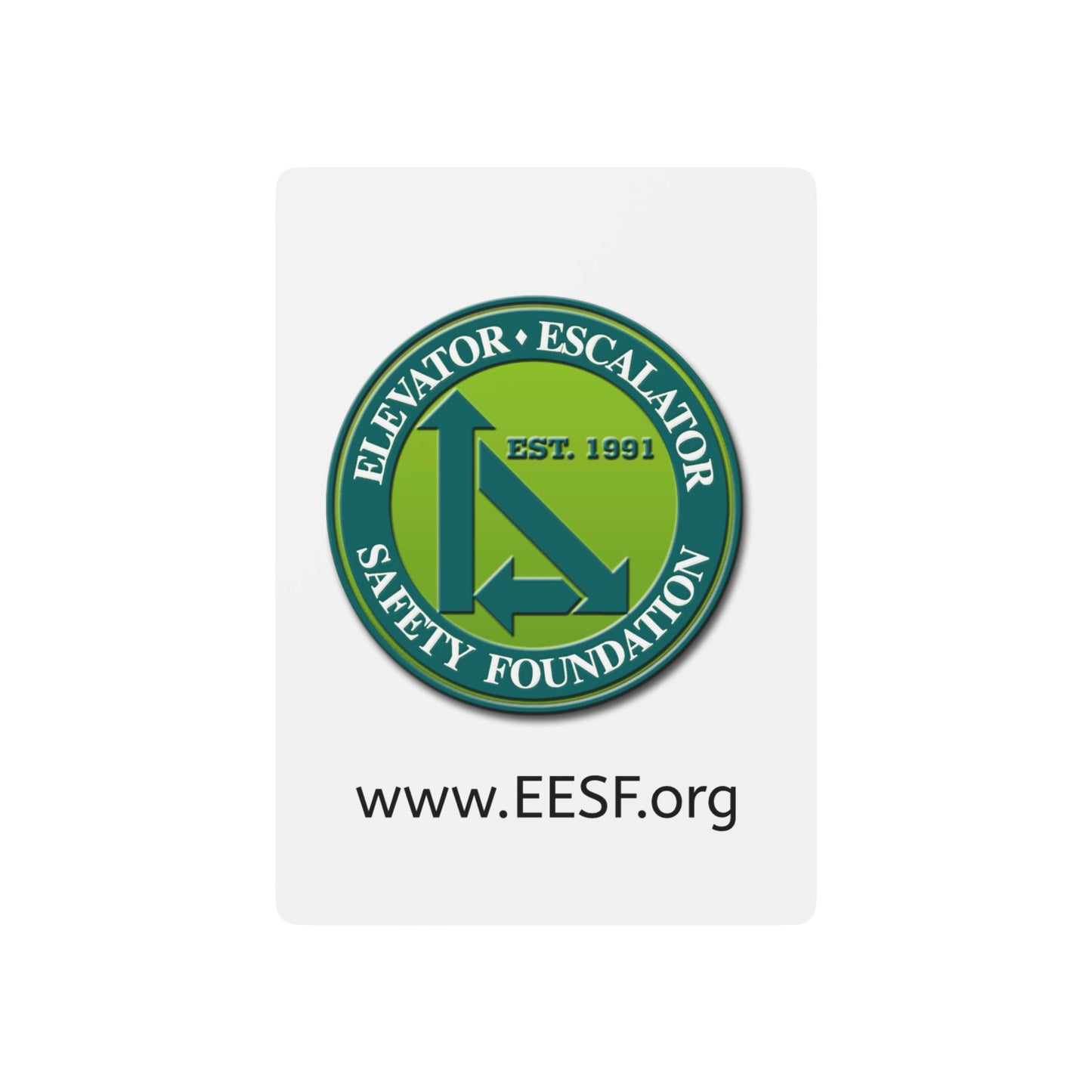 Elevator Escalator Safety Foundation Poker Playing Cards — Custom Logo Deck