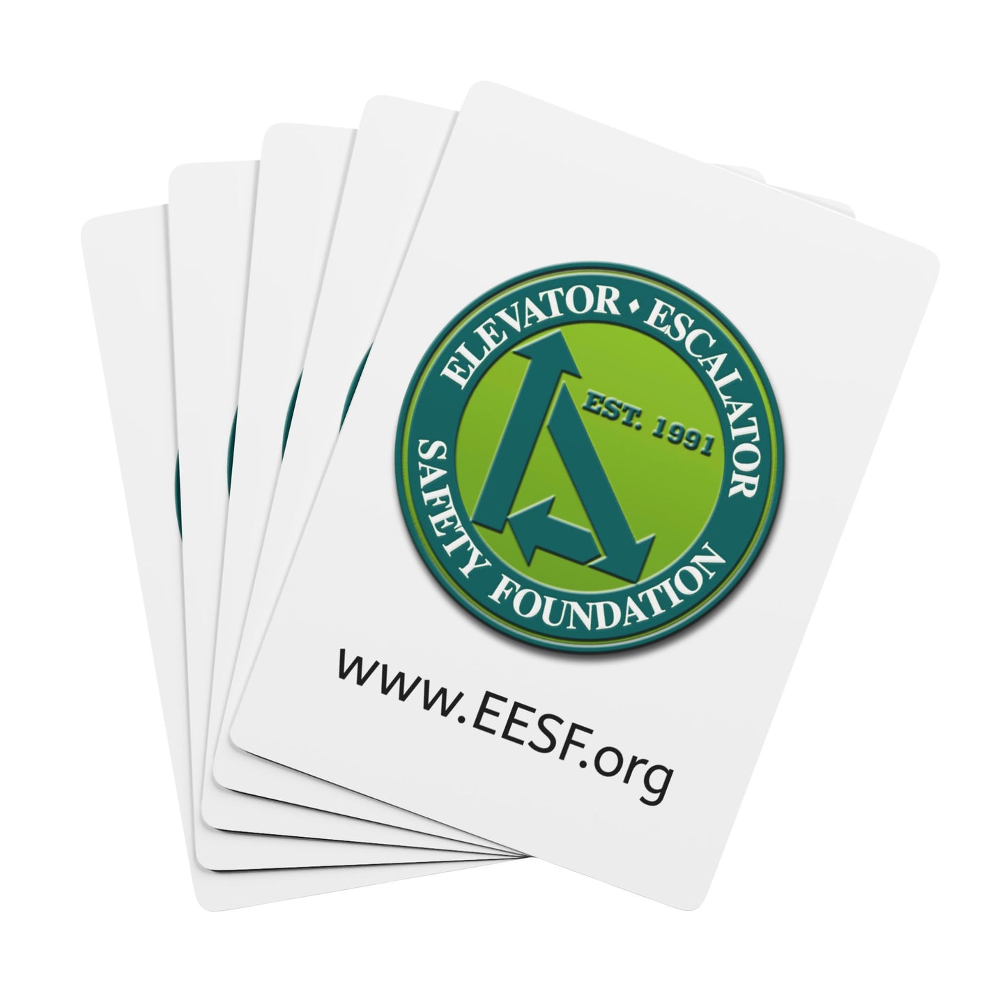 Elevator Escalator Safety Foundation Poker Playing Cards — Custom Logo Deck