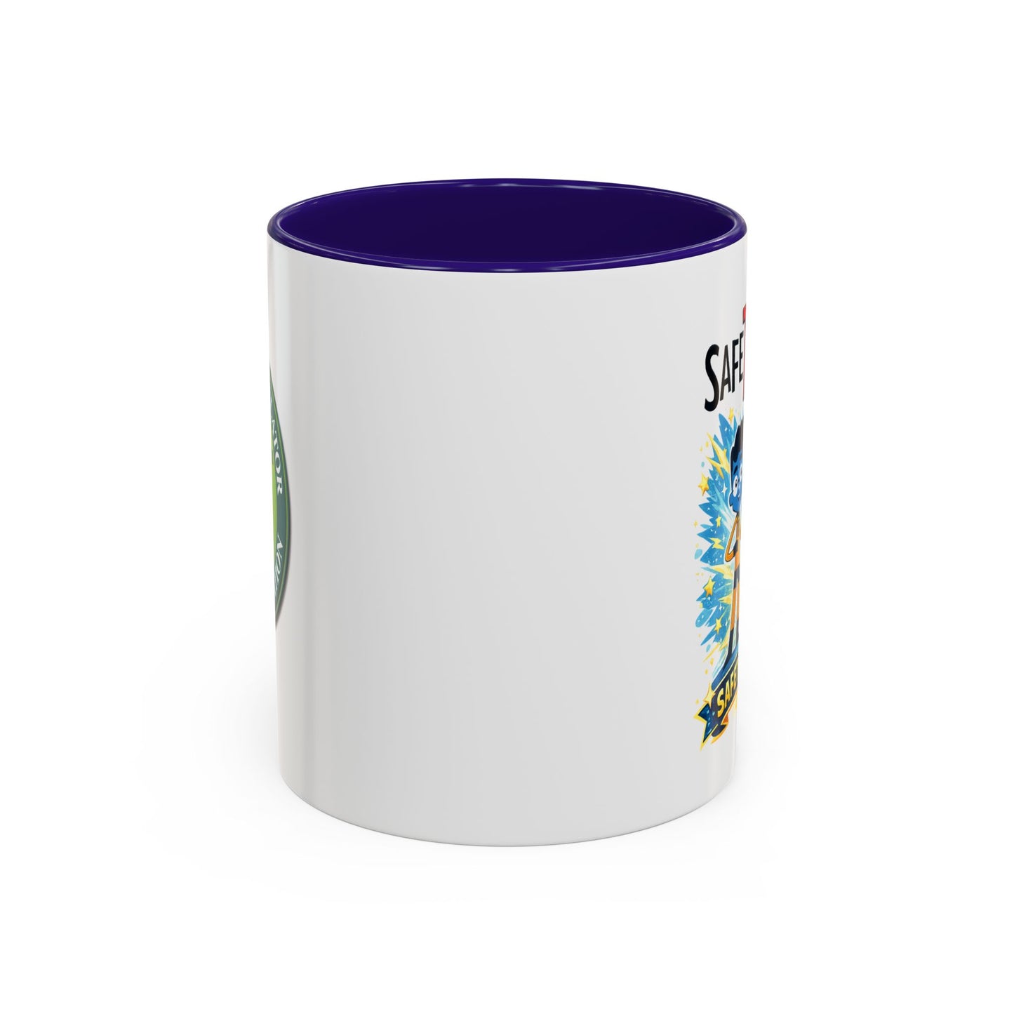 SafeTRiders Cartoon Mug — Colorful 11oz/15oz Ceramic Coffee Cup