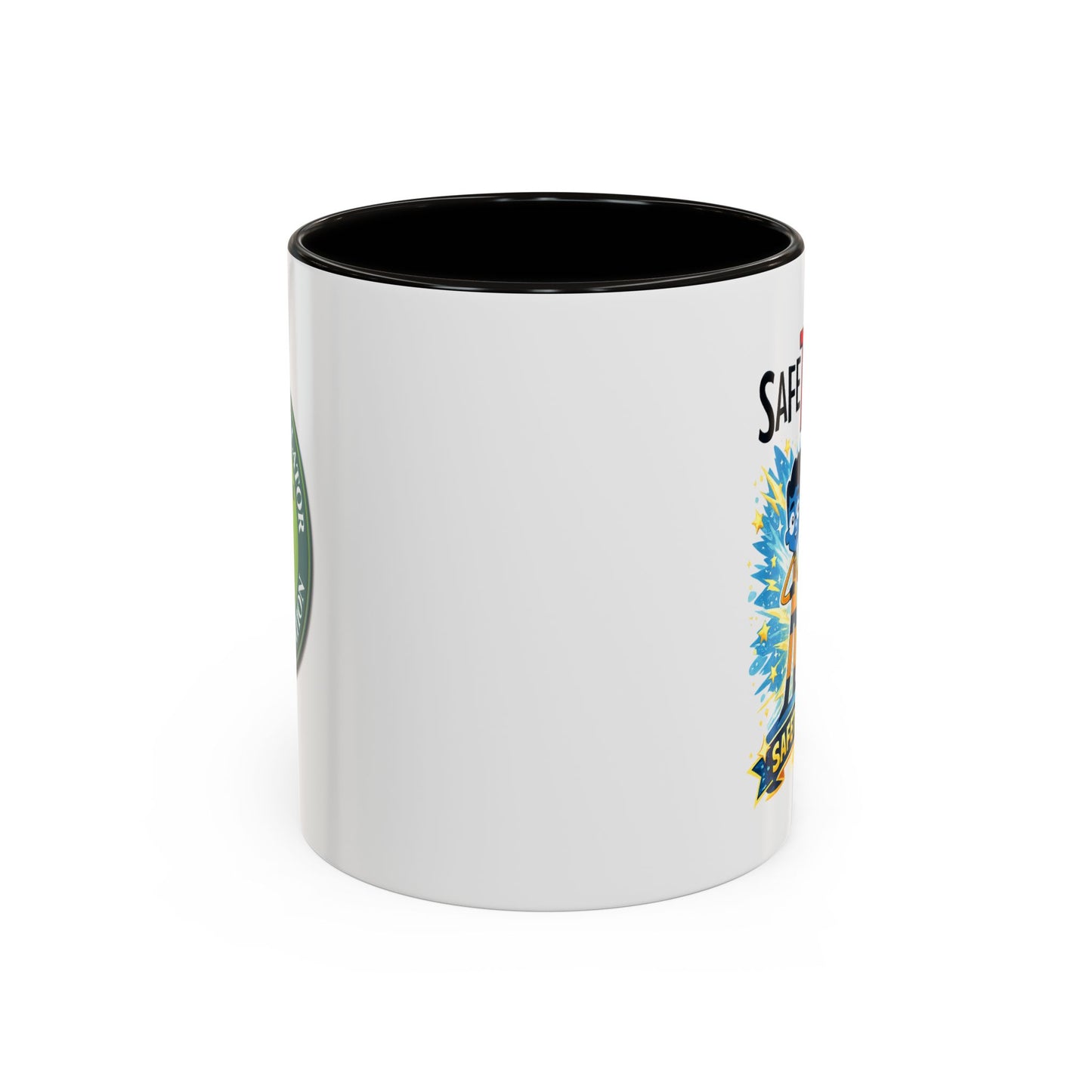 SafeTRiders Cartoon Mug — Colorful 11oz/15oz Ceramic Coffee Cup