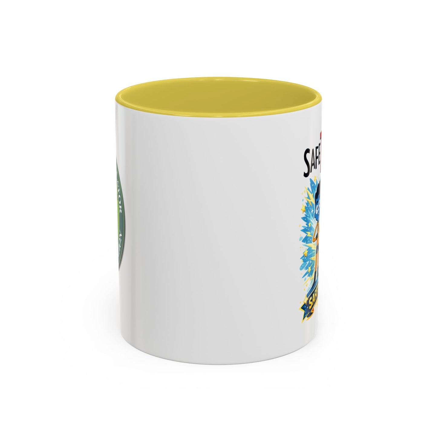 SafeTRiders Cartoon Mug — Colorful 11oz/15oz Ceramic Coffee Cup