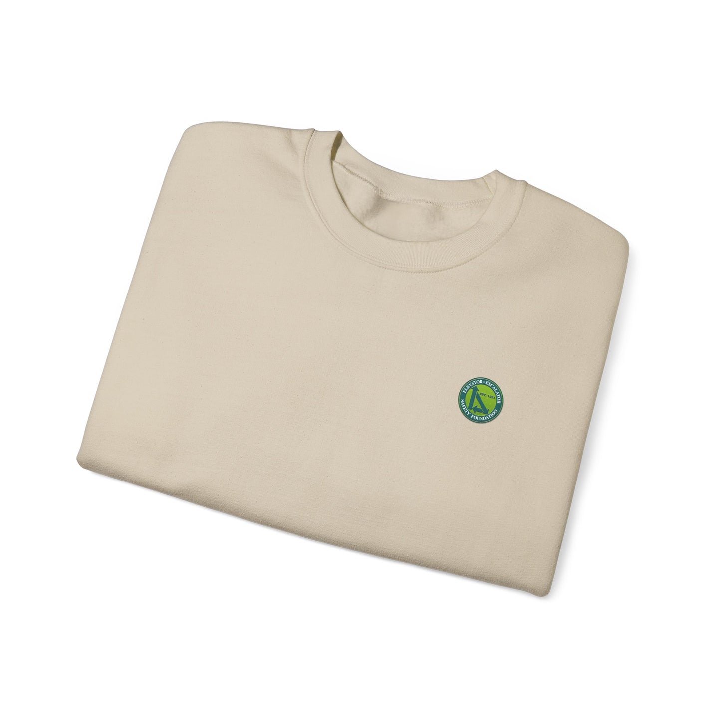 Crewneck Sweatshirt — "Safe Riders" Cartoon Bike Safety Design