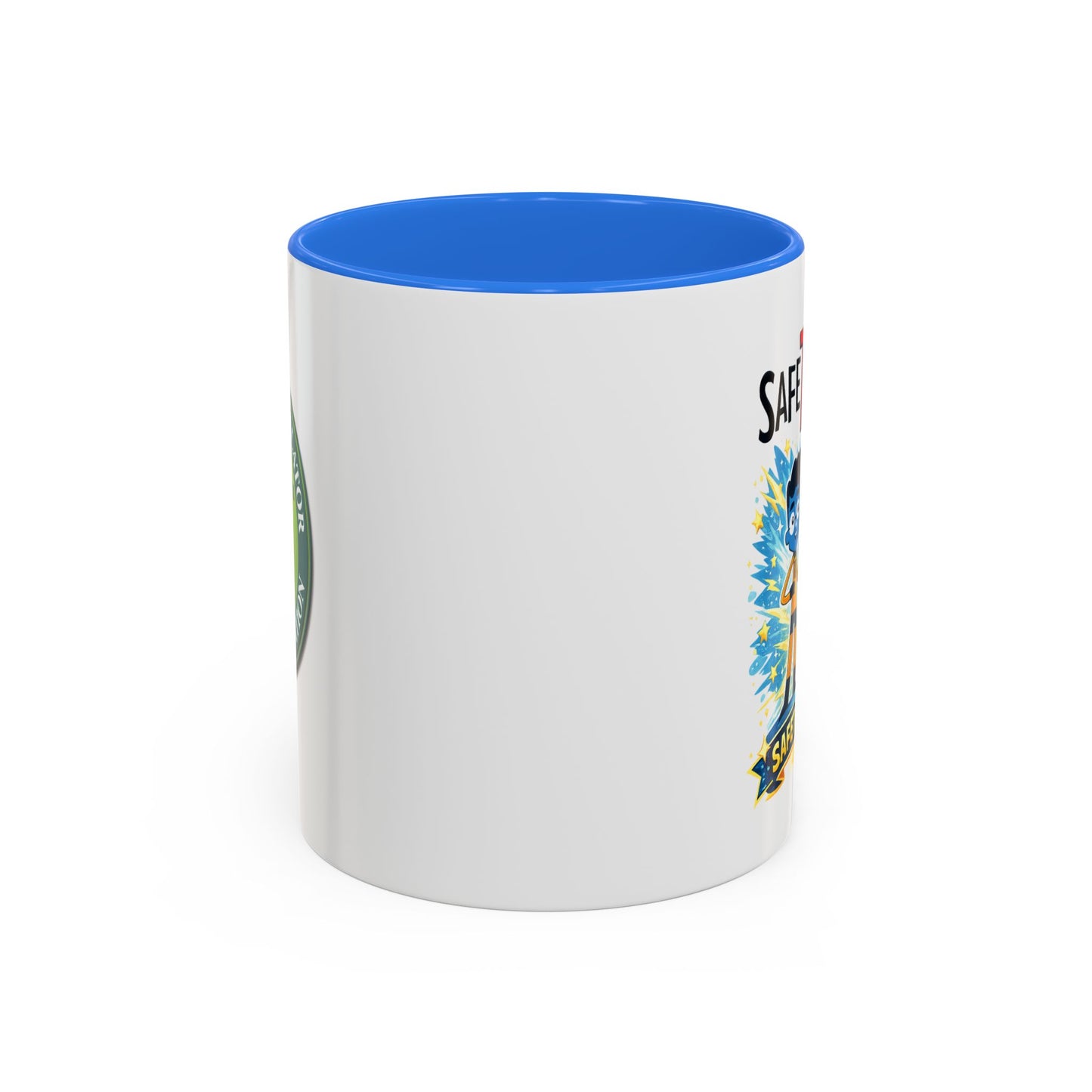 SafeTRiders Cartoon Mug — Colorful 11oz/15oz Ceramic Coffee Cup