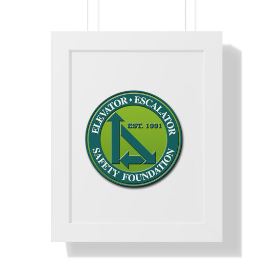 Framed Poster — Elevator Escalator Safety Foundation Logo (Est. 1991)
